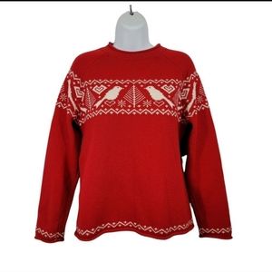 Hanna Andersson Wool Fair Isle Knit Sweater Size Medium